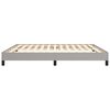 vidaXL Bettgestell ohne Matratze Hellgrau 160x200 cm Stoff