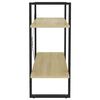 vidaXL B&uuml;cherregal 2 F&auml;cher Sonoma-Eiche 80x30x70 cm Holzwerkstoff