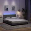 vidaXL Bettgestell ohne Matratze "Hanko" Hellgrau 160x200 cm Stoff