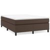 vidaXL Boxspringbettgestell Braun 140x190 cm Kunstleder
