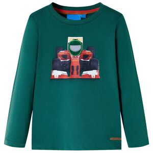 vidaXL Kinder-Langarmshirt Gr&uuml;n 116