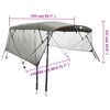 vidaXL 4-Bow Bimini-Top mit Mesh-Seitenteilen 243x(170-182)x137 cm