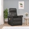 vidaXL Massagesessel mit Aufstehhilfe Schwarz Kunstleder