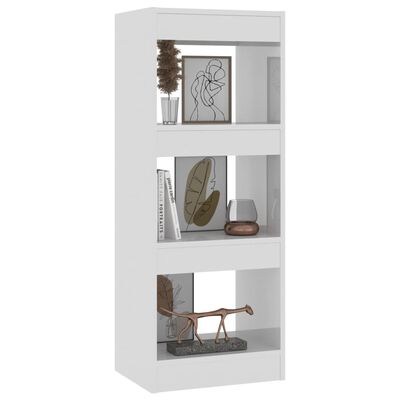 vidaXL Bücherregal/Raumteiler Hochglanz-Weiß 40x30x103cm Holzwerkstoff