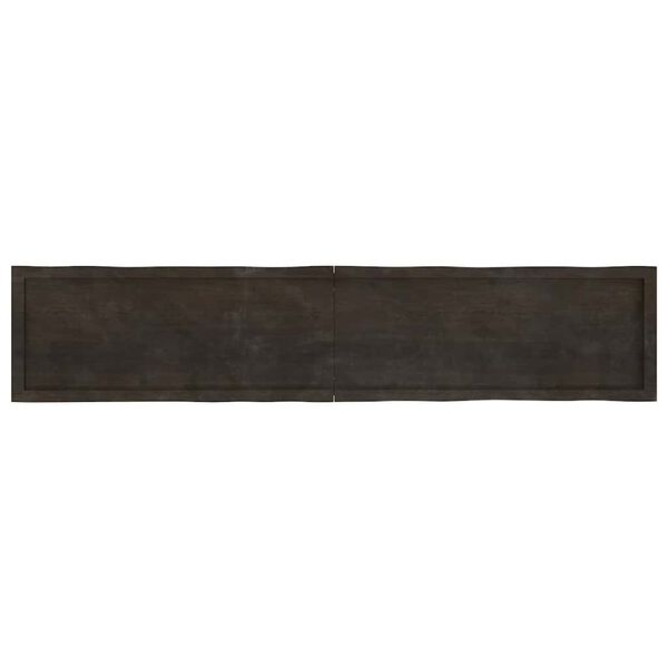 vidaXL Tischplatte 200x40x(2-4) cm Massivholz Behandelt Baumkante