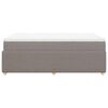 vidaXL Boxspringbett mit Matratze Taupe 120x190 cm Stoff