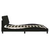 vidaXL Bettgestell ohne Matratze "Hanko" Schwarz 200x200 cm Stoff