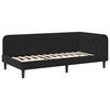 vidaXL Eckbettgestell mit Matratze Schwarz 90 x 190 cm Samt