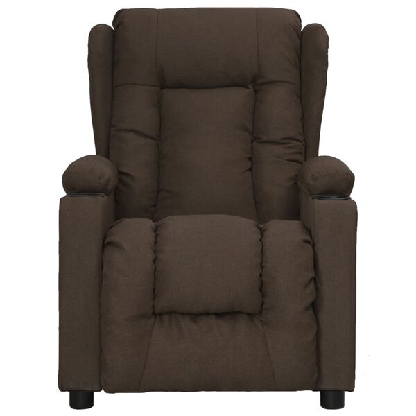 vidaXL Relaxsessel Dunkelbraun Stoff