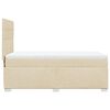 vidaXL Boxspringbett mit Matratze Creme 90x190 cm Stoff