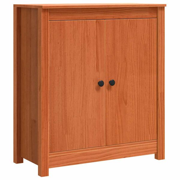 vidaXL Sideboard Wachsbraun 70 x 35 x 80 cm Massives Kiefernholz