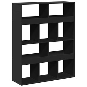 vidaXL Raumteiler Schwarz 100x33x125,5 cm Holzwerkstoff