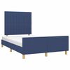 vidaXL Bettgestell ohne Matratze Blau 120x200 cm Stoff