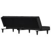 vidaXL Schlafsofa Schwarz Samt