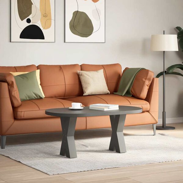 vidaXL Couchtischbeine X-Form 2 Stk. Anthrazit 28x(42-43) cm Stahl