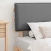 vidaXL Bettgestell mit gepolstertem Kopfteil Hellgrau 90 x 190 cm
