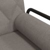 vidaXL Schlafsofa mit Armlehnen Taupe Stoff