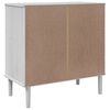 vidaXL Sideboard SENJA Rattan-Optik Wei&szlig; 80x40x80 cm Kiefernholz