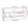 vidaXL Werkbank Wei&szlig; 181x50x80 cm Massivholz Kiefer