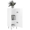 vidaXL Sideboard Hochglanz-Wei&szlig; 34,5x34x90 cm Holzwerkstoff