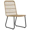 vidaXL 9-tlg. Garten-Essgruppe Poly Rattan und Glas