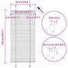 vidaXL Plissee Anthrazit 65x150 cm Stoffbreite 64,4 cm Polyester