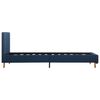 vidaXL Bettgestell Blau Stoff 100x200 cm