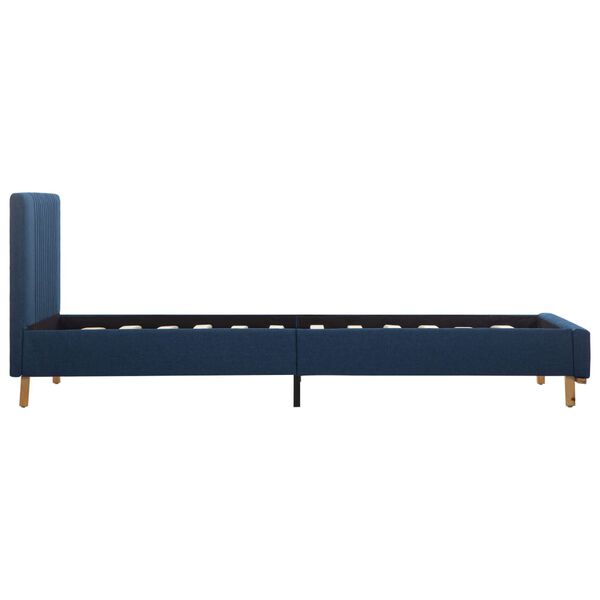 vidaXL Bettgestell Blau Stoff 100x200 cm
