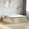 vidaXL Bettgestell Sonoma-Eiche 160x200 cm Holzwerkstoff