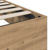 vidaXL Ottoman Bettgestell Artisan-Eiche 100 x 200 cm Holzwerkstoff