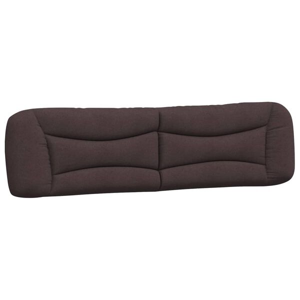 vidaXL Kopfteil-Kissen "Hvar" Dunkelbraun 200 cm Stoff