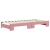 vidaXL Tagesbett Ausziehbar mit Schubladen Rosa 80x200 cm Samt