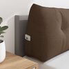 vidaXL R&uuml;cken Kissen Braun 140 x 24 x 50 cm Stoff
