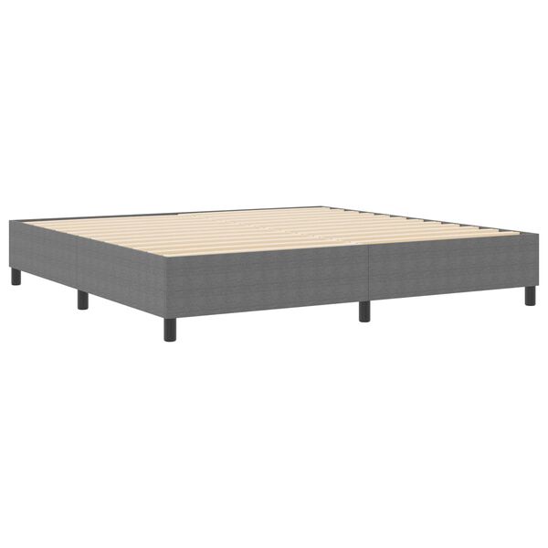 vidaXL Plattformbettgestell Hellgrau 200 x 200 cm Stoff