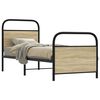 vidaXL Bettgestell ohne Matratze 75x190 cm Sonoma-Eiche Holzwerkstoff