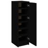 vidaXL Schuhschrank Schwarz 30x35x100 cm Holzwerkstoff