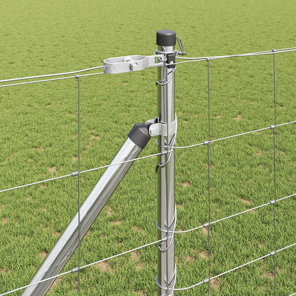 vidaXL Zaunpfosten Galvanisiert 25 x 1,2 m Stahl