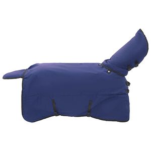 vidaXL Pferdedecke Vollnavy Blau 75 cm Polyester