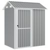vidaXL Gartenhaus Hellgrau 192x152,5x237 cm Verzinkter Stahl