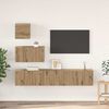 vidaXL TV-Schrankset Wandmontiert 4 pcs Artisan-Eiche Holzwerkstoff