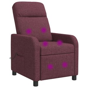 vidaXL Massage Relaxsessel Lila Stoff