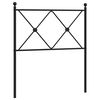 vidaXL Ersatz-Kopfteil Metall Wei&szlig; 75 cm