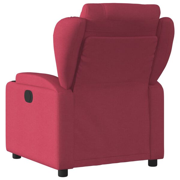 vidaXL Relaxsessel Elektrisch Weinrot Stoff