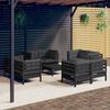 vidaXL 9-tlg. Garten-Lounge-Set mit Anthrazit Kissen Kiefernholz
