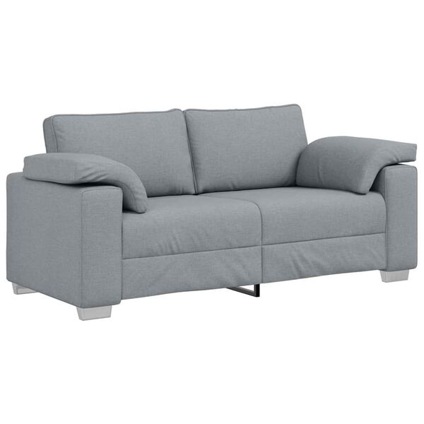 vidaXL Sofa Hellgrau 180 x 77 x 82 cm Stoff