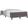 vidaXL Bettrahmen mit Matratze Grau 120 x 190 cm Stoff