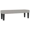 vidaXL Boxspringbett mit Matratze Hellgrau 180x200 cm Stoff