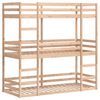 vidaXL Dreifach-Etagenbett 75x190 cm Massivholz Kiefer