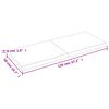 vidaXL Tischplatte 120x50x(2-4) cm Massivholz Behandelt Baumkante