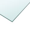 vidaXL Tischplatte Transparent 50x100 cm Hartglas